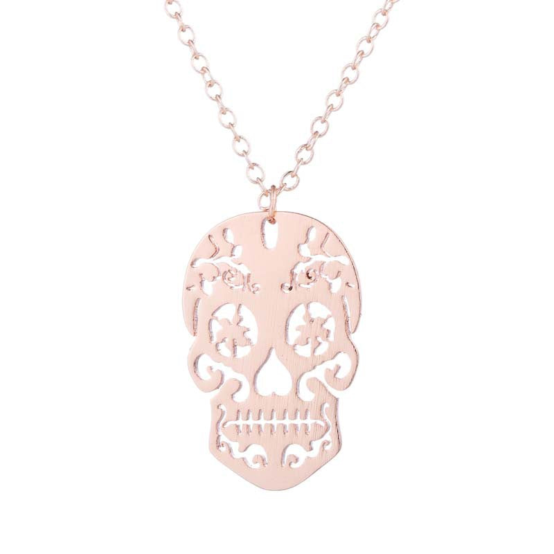 Wholesale Titanium Steel Pumpkin Ghost Necklace